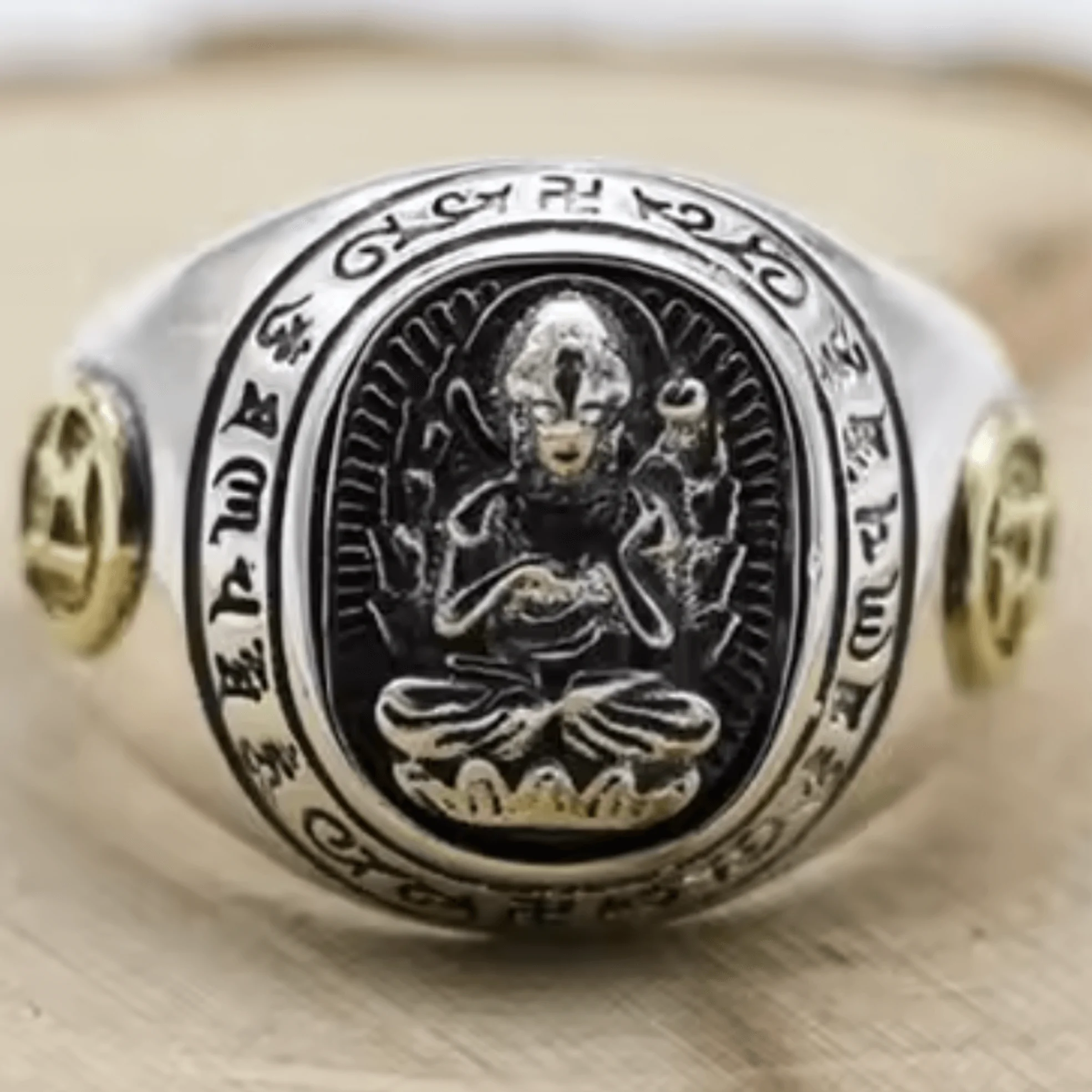 bagues cheval bague bouddha signes du zodiaque argent