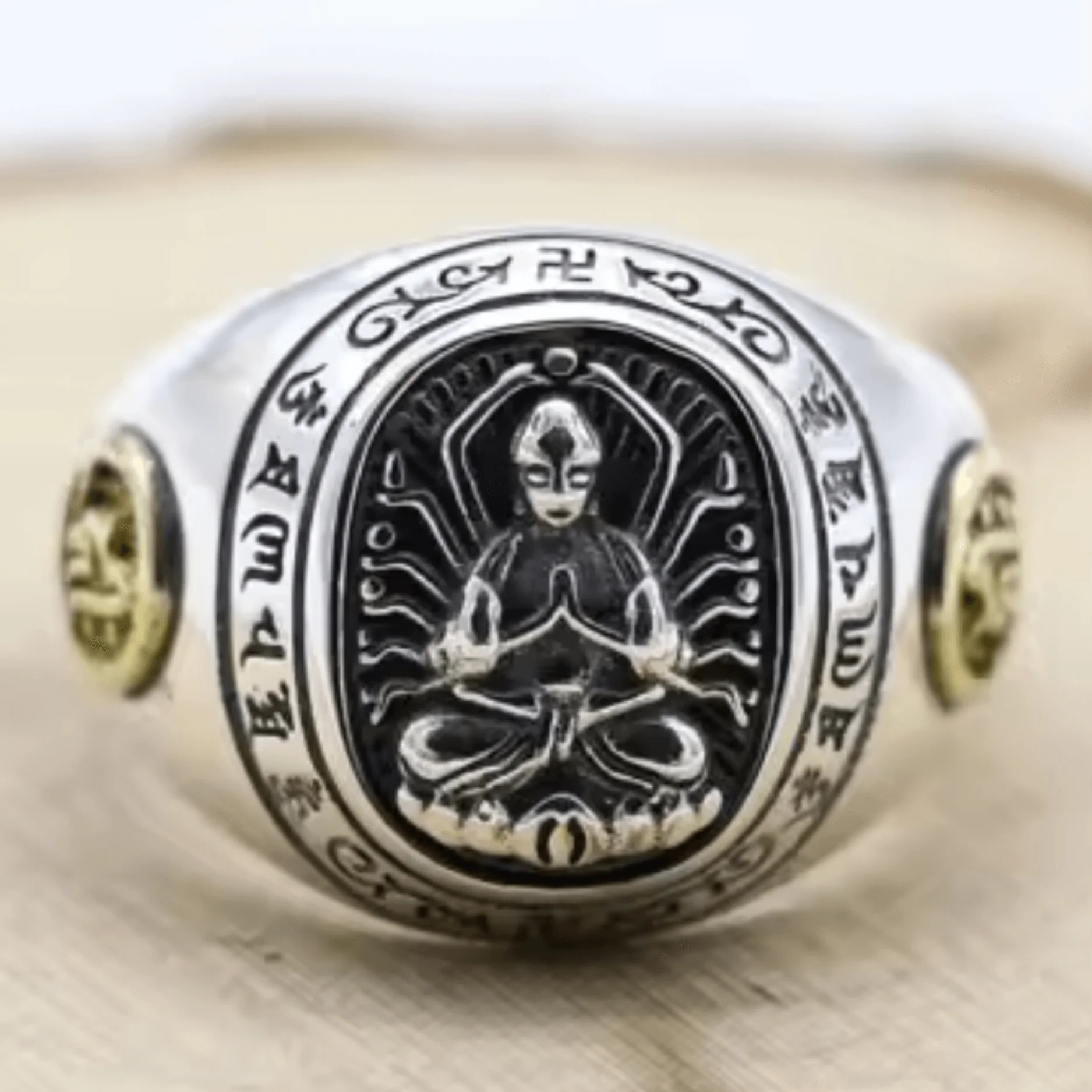 bagues rat bague bouddha signes du zodiaque argent 925