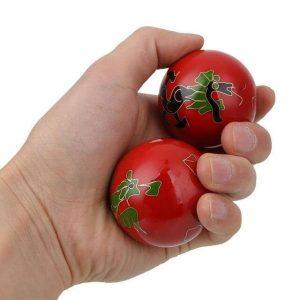 boules qi gong rouge boules de qi gong a motif dragon bou