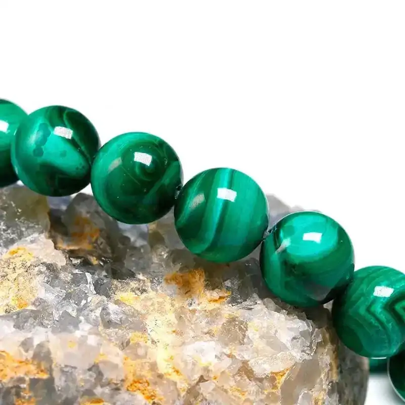 bracelets malas 13mm bracelet mala pierre de malachite