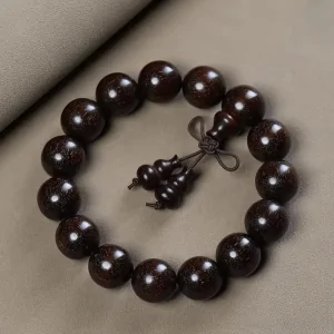 Bracelet Mala en Bois de Santal Premium et Argent Sterling 925