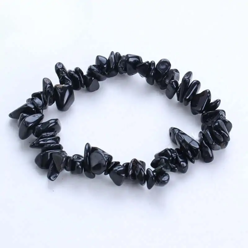 bracelets malas bracelet baroque tourmaline noire 8228