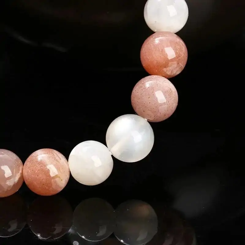 bracelets malas bracelet pierre de lune multicolore 1189992470