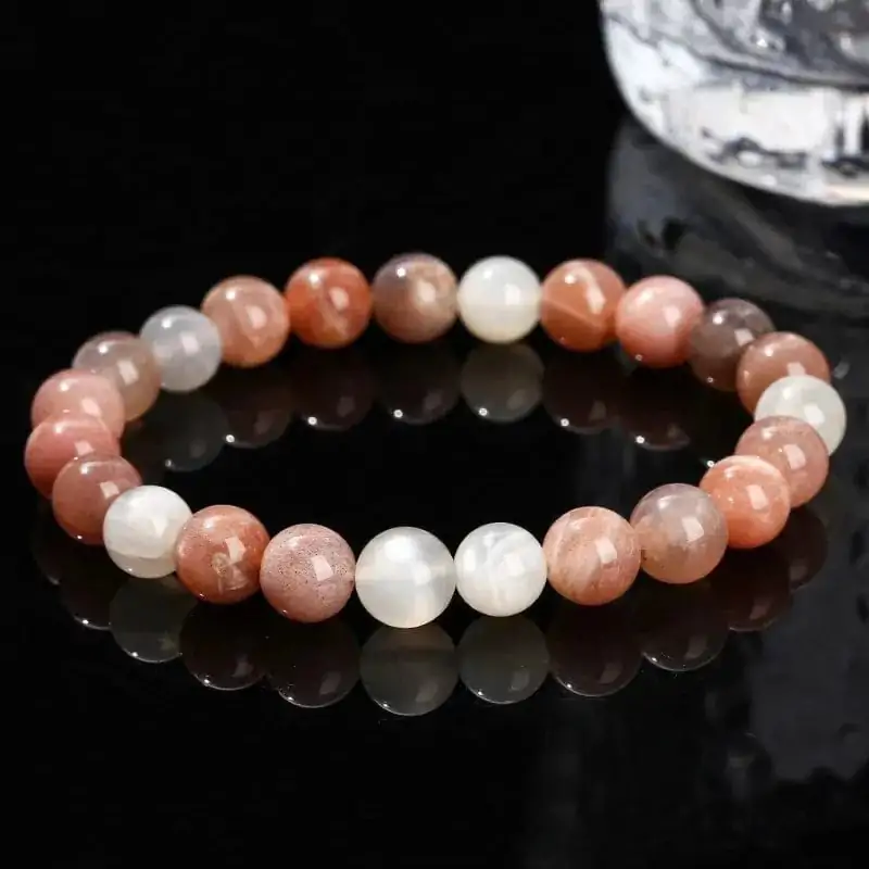 bracelets malas bracelet pierre de lune multicolore 1189992472