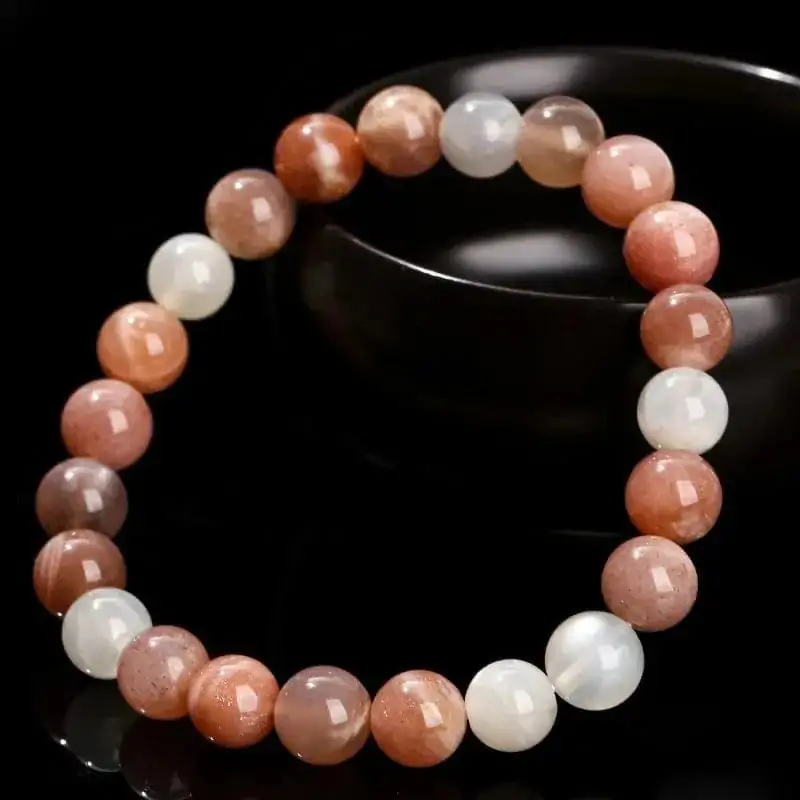 bracelets malas bracelet pierre de lune multicolore 1189992473