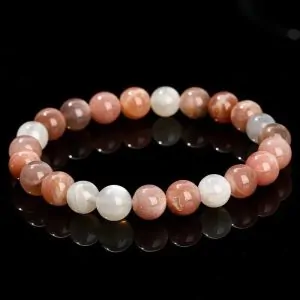 bracelets malas bracelet pierre de lune multicolore 1189992475