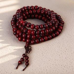 bracelets malas bracelet mala bois de santal rouge pre