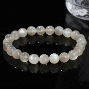 bracelets malas bracelet mala pierre de lune blanche 1