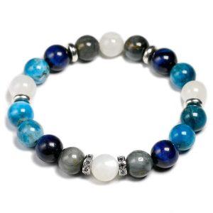 bracelets malas bracelet mala pierre de lune et oeil d