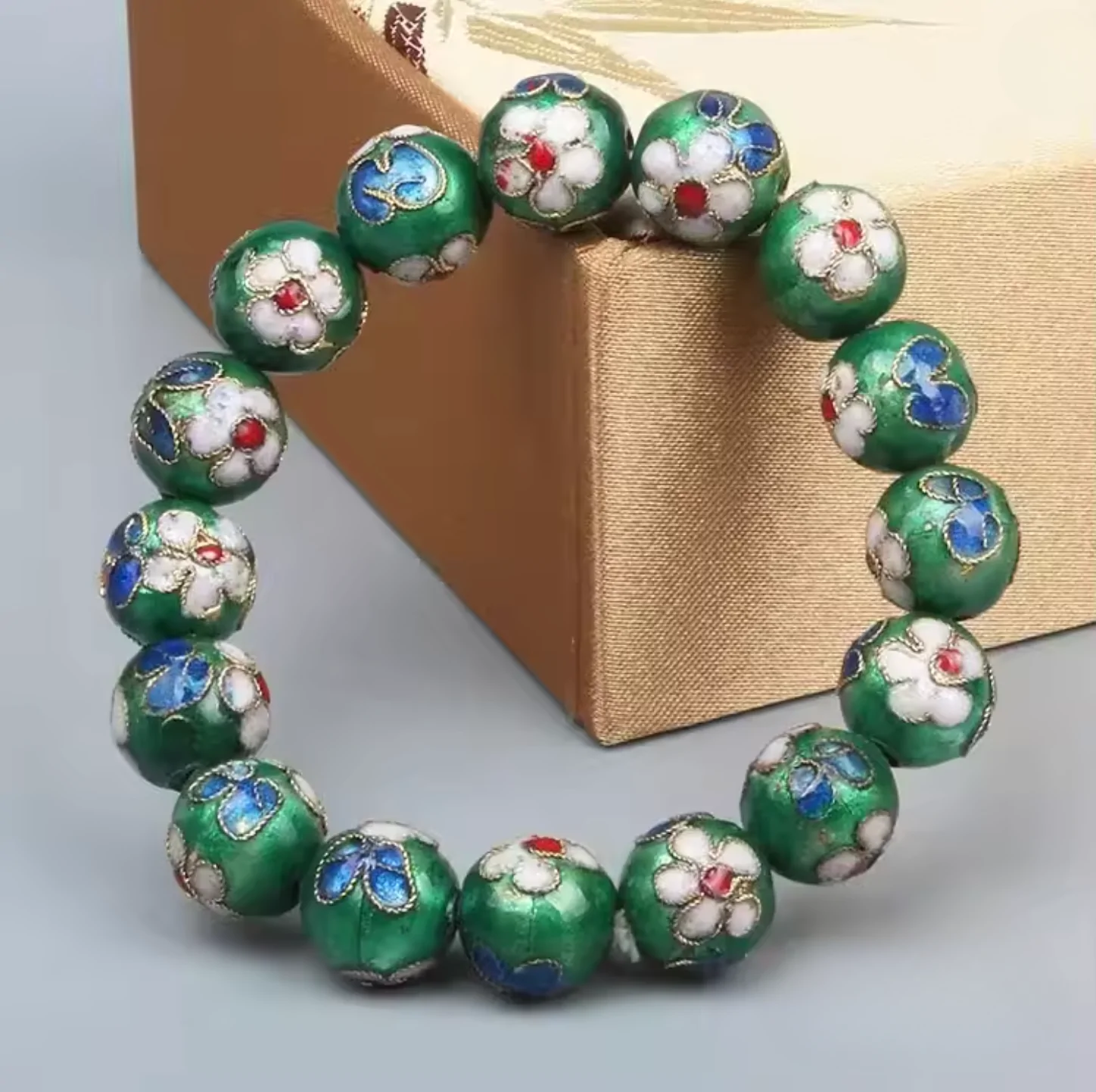 bracelets malas vert 18 cm bracelet mala perles cloiso