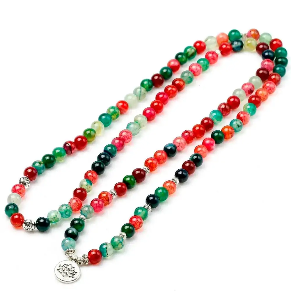 colliers malas collier mala 108 perles tourmaline muti