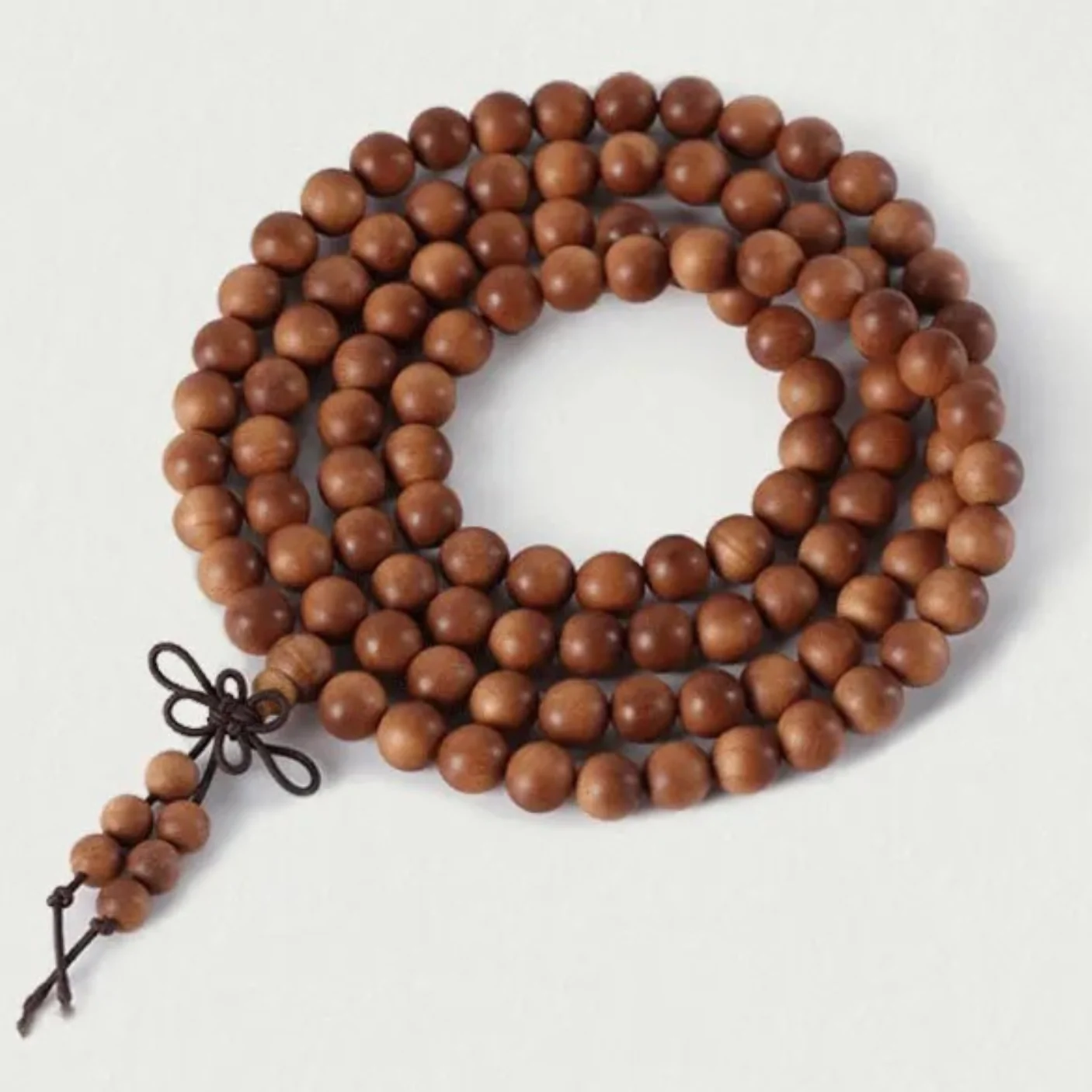 colliers malas collier mala bois de santal brun premiu