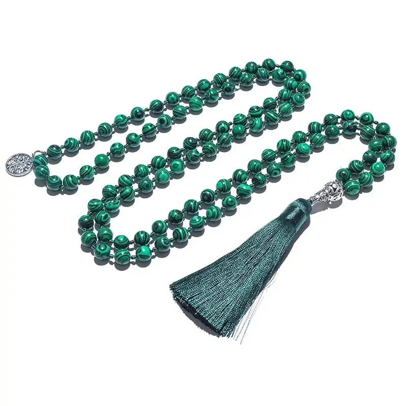 colliers malas collier mala pierre de malachite mkd002