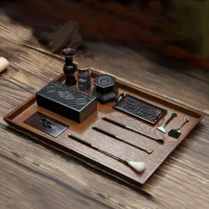 ensemble bruleur encens cuivre pur coffret premium rituel