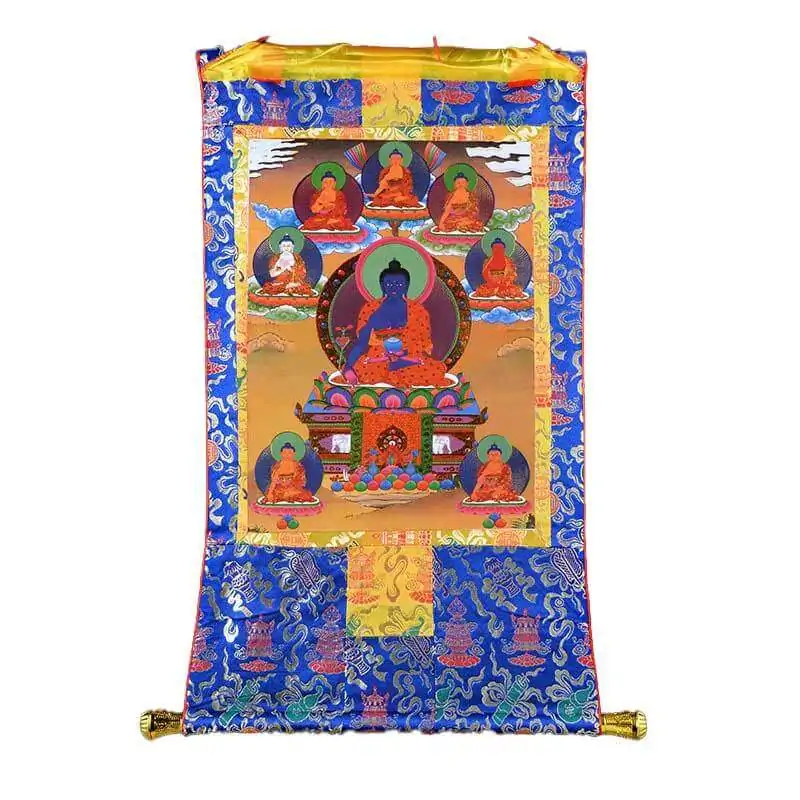 peintures peinture thangka bouddha de la medecine paintin