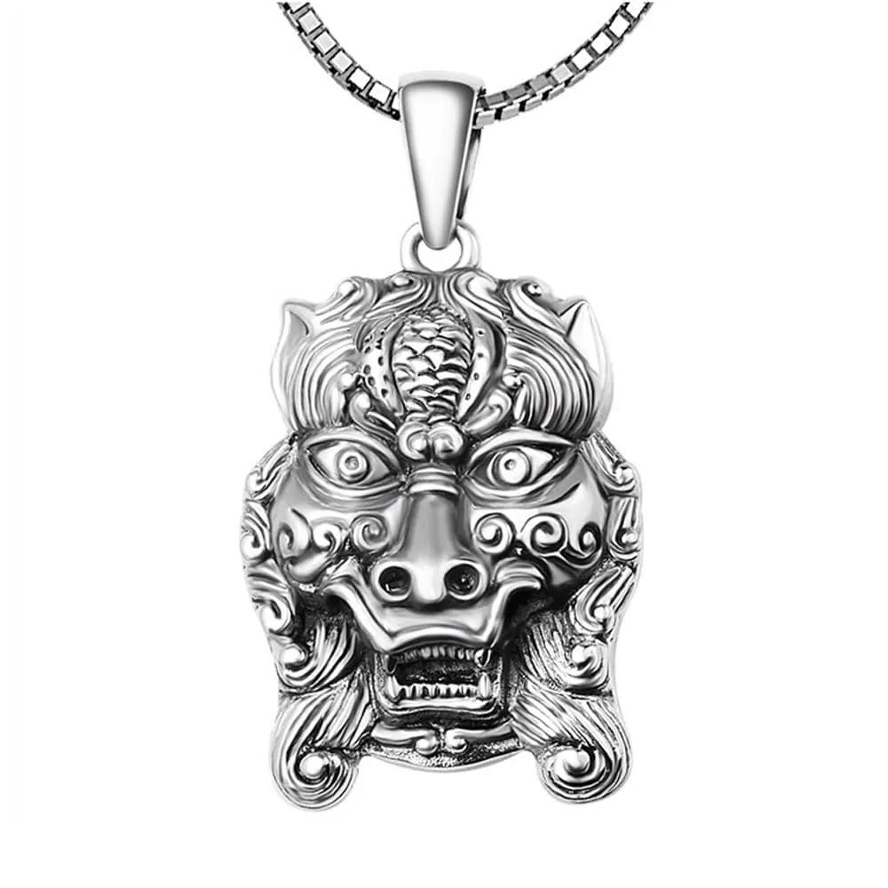 pendentifs amulettes pendentif feng shui pixiu argent