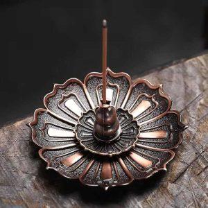 portes encens porte encens lotus alliage elegance zen et