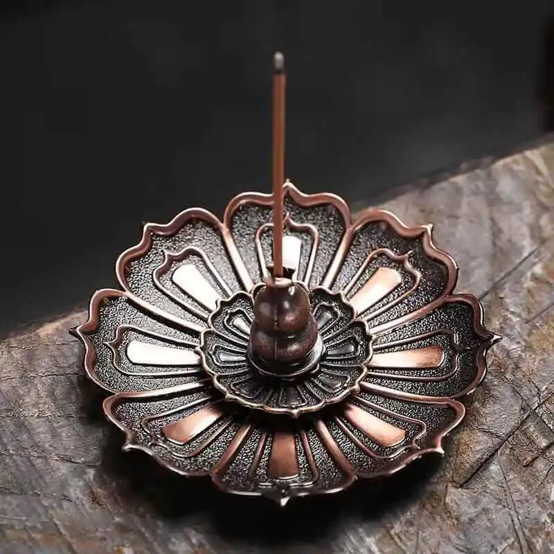 portes encens porte encens lotus alliage elegance zen et