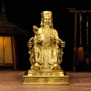 statues asiatiques s 22 cm statue dieu de la fortune cais