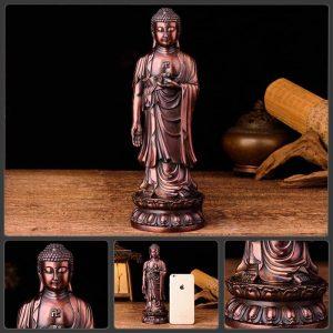 statues bouddha m 25 5 cm statue bouddha amitabha cuiv