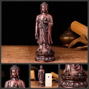 statues bouddha m 25 5 cm statue bouddha amitabha cuiv