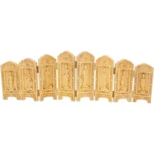 statues bouddha statue bodhisattva guanyin bois de pin 8