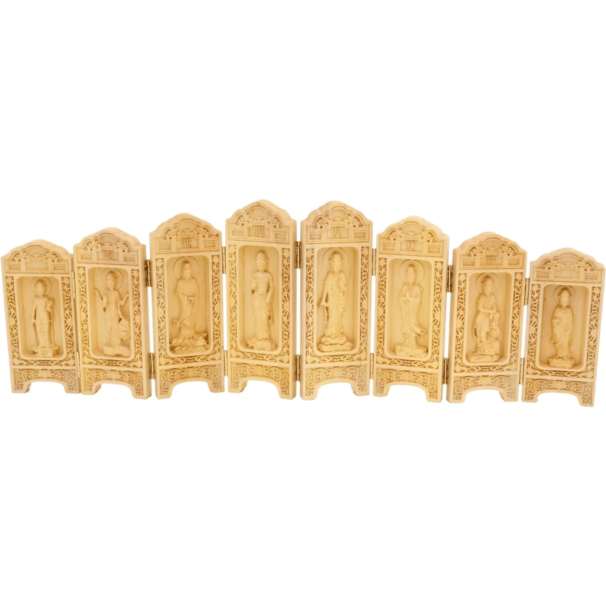 statues bouddha statue bodhisattva guanyin bois de pin 8