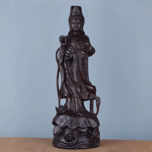 statues bouddha statue bodhisattva guanyin bois d eben