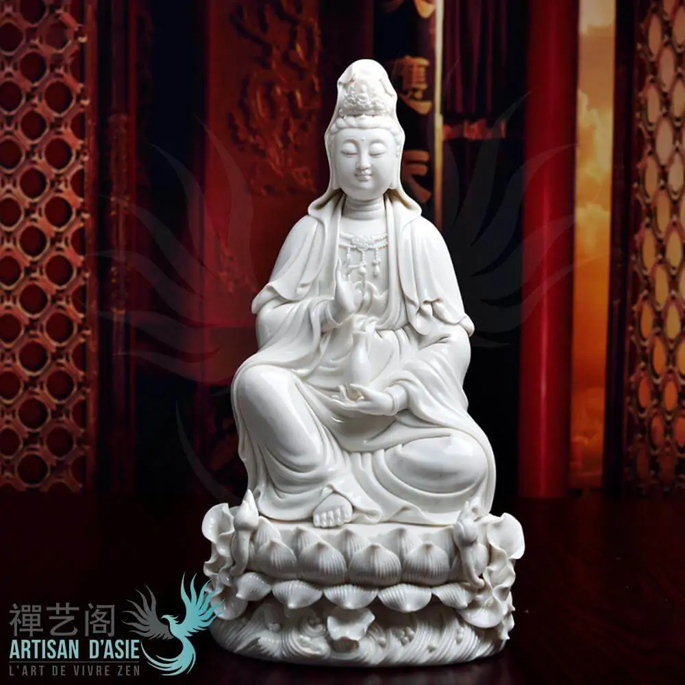 statues bouddha statue bodhisattva guanyin ceramique s