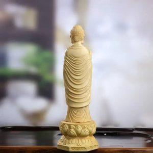 statues bouddha statue bouddha amitabha debout bois de