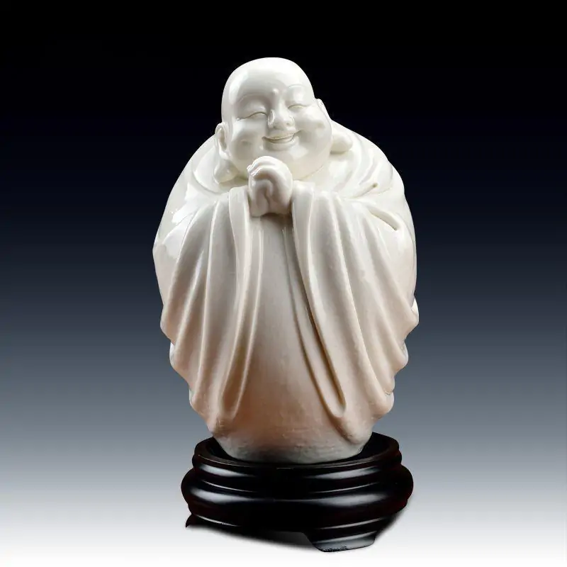 statues bouddha statue bouddha rieur maitreya ceramiqu
