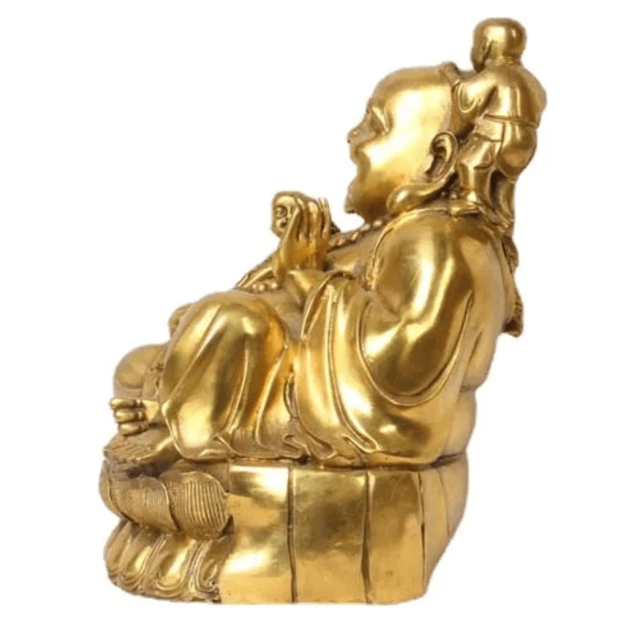 statues bouddha statue bouddha rieur maitreya cuivre 1