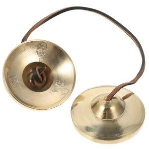 Tingsha Tibétain Cuivre – Cymbales de Méditation Artisanales