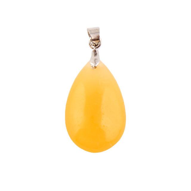 Pendentif calcite orange
