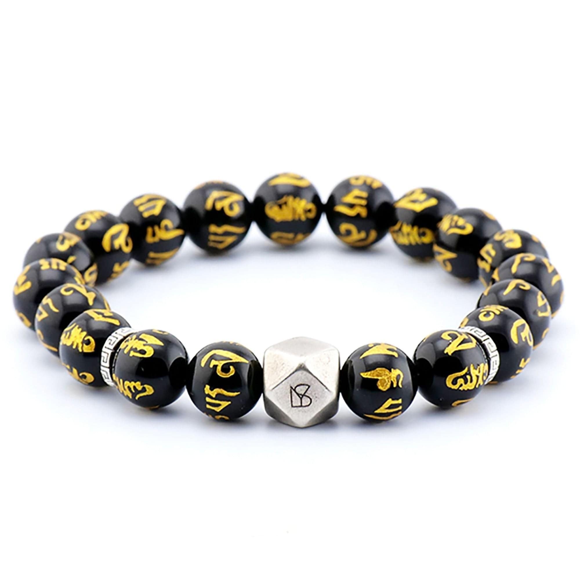 BRACELET MALA AGATE NOIRE LYS