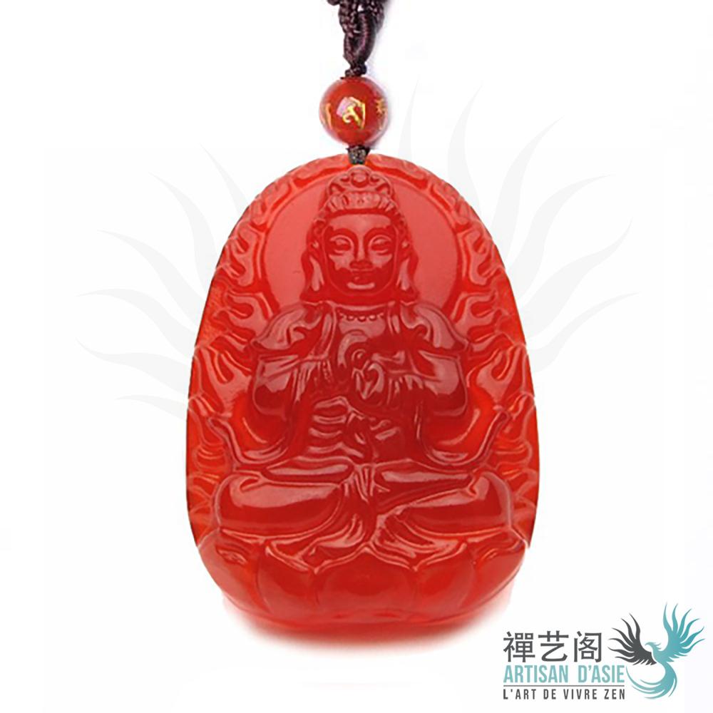 PENDENTIF SIGNES DU ZODIAQUE EN AGATE ROUGE