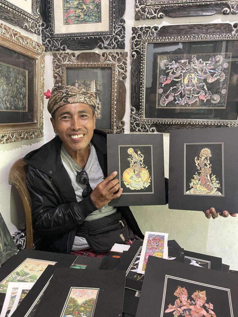 Balinese Spirits and Masks — Original Keliki Miniature by Marjana - 4