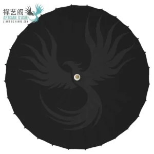 Ombrelle chinoise traditionnelle peinte a la main motifs floraux