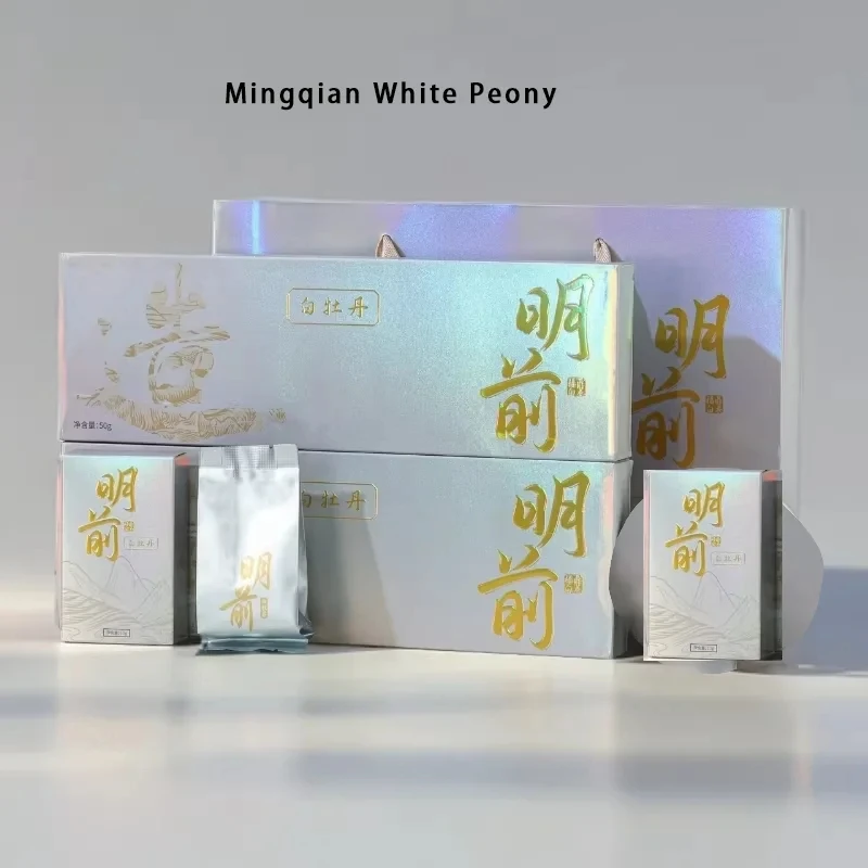 Coffret pivoine blanche Mingqian, style inclus dans le coffret découverte