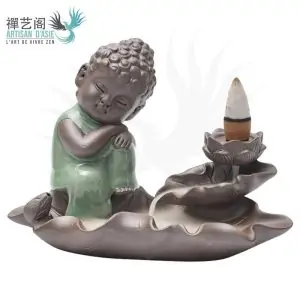 Tathāgata Buddha Räucherwerk-Halter Keramik | Artisan d'Asie