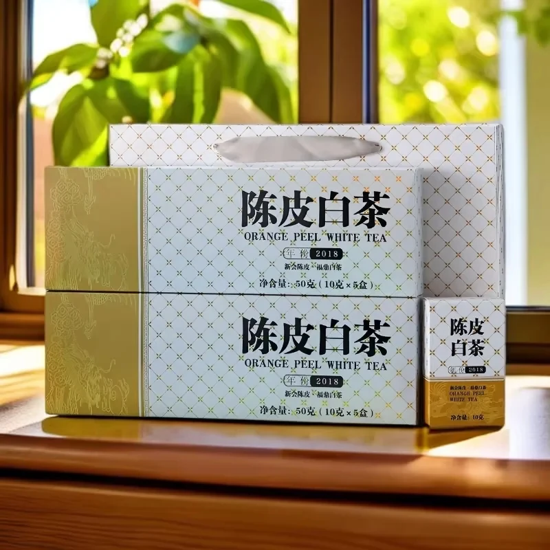 Coffret pu-erh aux agrumes, style inclus dans le coffret découverte, gros plan