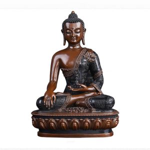 Statue de Bouddha — Statue Bouddha Shakyamuni en cuivre | Artisan d'Asie