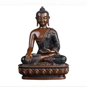 Statue de Bouddha — Statue Bouddha Shakyamuni en cuivre | Artisan d'Asie