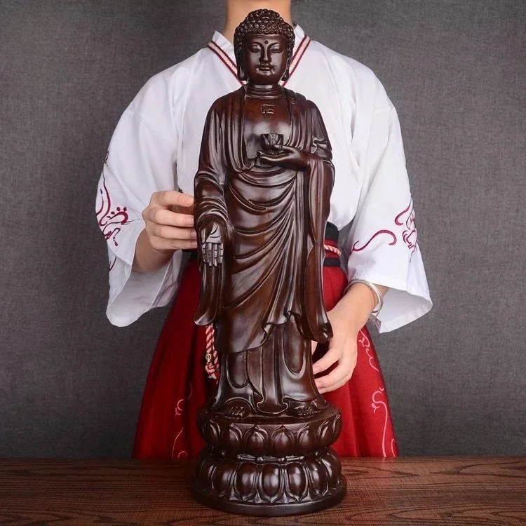 Varada Mudra Buddha-Statue, Palisander